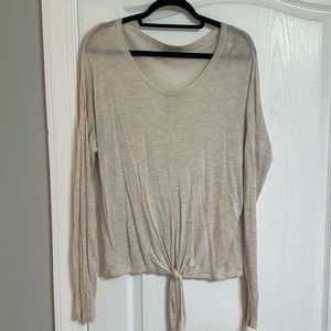 Madewell tie front Top